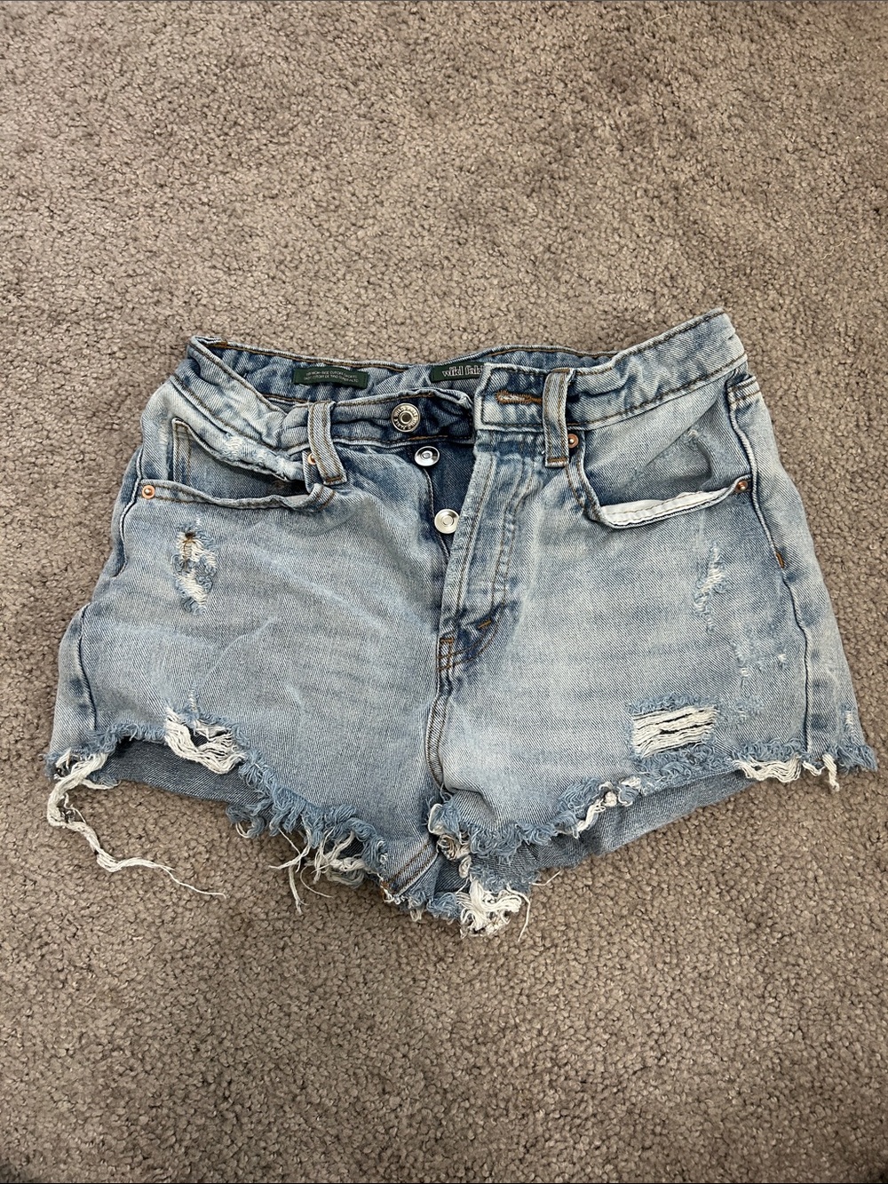 wild fable Light Wash Distressed Denim Cutoff Shorts
